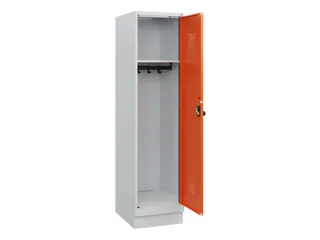 schoollocker,HxBxD 1630x400x500mm,1vak,vak B 400mm,draaigrendel,sokkel - 1