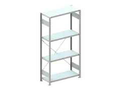 magazijnstelling,grondveld,HxBxD 2000x1056x436mm,vakl. 150kg