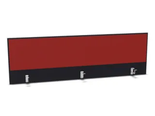 opzetpaneel,v. bureau,aanbouw achter,B 1800mm,CC-zwart,BN4011-rood - 1