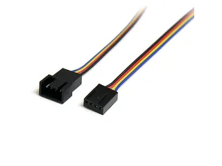 30cm 4-pins Verlengkabel voor Ventilatorvoeding M/F - 1