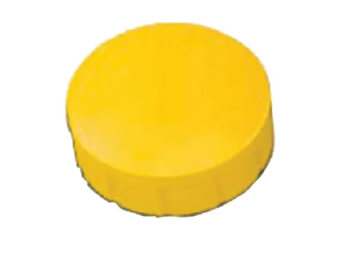 Magneet MAUL Solid 15mm 150gr geel 10 stuks