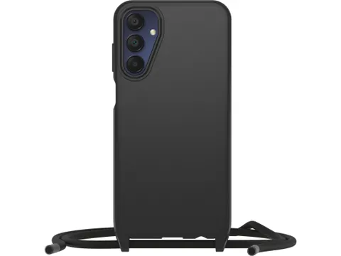 React Necklace Hoesje met koord Galaxy A15 4g/A15 5g zwart