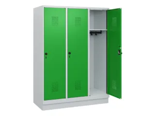 schoollocker,HxBxD 1630x1200x500mm,3vak,vak B 400mm,draaigrendel - 1
