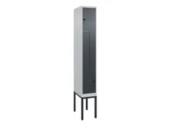 Z-garderobekast,HxBxD 2120x300x500mm,vak B 150/300mm,draaigrendel