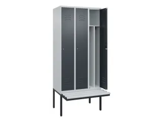 locker voor scheiding van kleding,HxBxD 2120x900x815mm,3vak - 2
