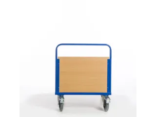 kopwandwagen,draagverm. 600kg,laadvl. LxB 1200x800mm,houtplaat,1wand - 10