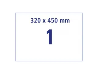 Antimicrobiële etiketten afneembaar transparant 450x320mm - 2