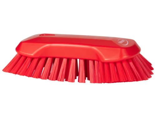 Vikan Hygiene extra grote handborstel extra harde vezels 230mm Rood
