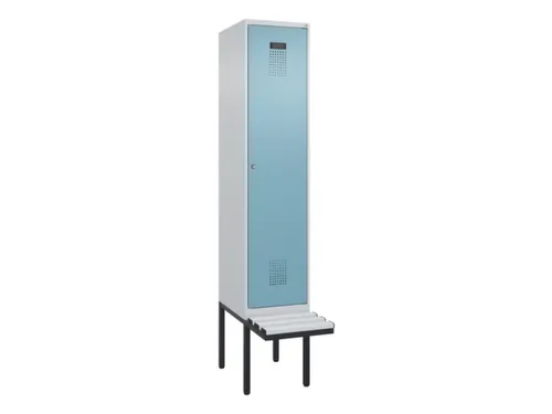 locker met bank,HxBxD 2120x400x815mm,1vak,vak B 400mm,cilinderslot