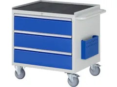 gereedschapswagen 795x770x650mm metaalblad 450kg 3 laden RAL5010