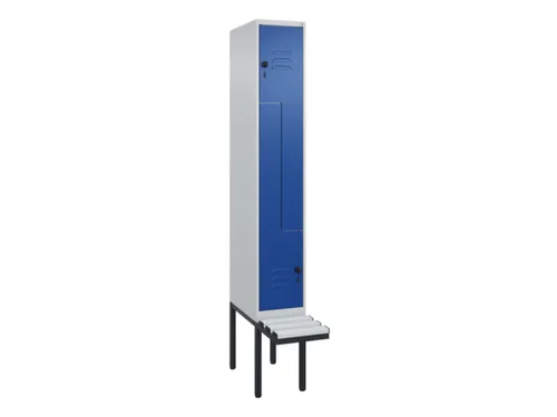 Z-garderobekast,HxBxD 2120x300x815mm,2vak,vak B 300mm,draaigrendel