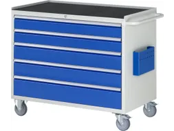 gereedschapswagen 975x1145x650mm metaalblad 450kg 5 laden RAL5010