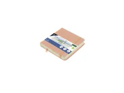 Schetsboek Kangaro 12x12cm oud roze PU hardcover 80 blad 140 grams roo