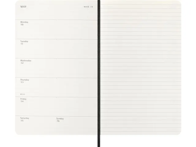 Agenda 2027 Moleskine 18M Planner Weekly 7dagen/1pagina large sc black