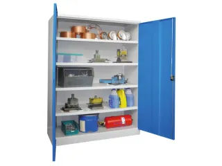 zwaarlastkast met openslaande deuren,RAL7035,front RAL5012 - 3