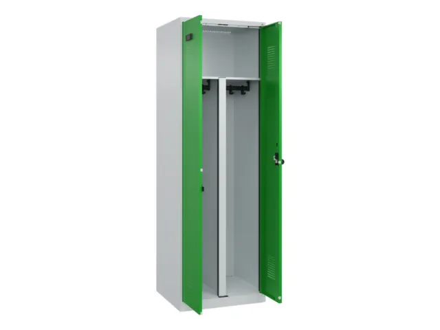 PBM-locker,HxBxD 1850x600x500mm,2vak,vak B 300mm,draaigrendel