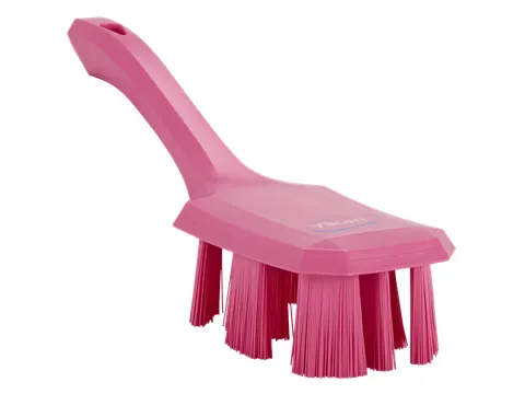 UST 4179-1 afwasborstel roze harde vezels korte steel 70x260mm