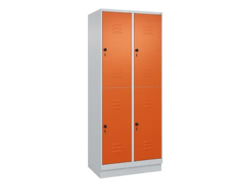 dubbeldekse locker,HxBxD 1950x800x500mm,2x2vak.,vak B 400mm