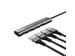 Hub Trust Halyx 4-port USB-C zilver