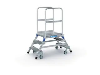 Bordestrap Aluminium Bordes 720x 600x 800mm 2x3treden Aluminium - 1