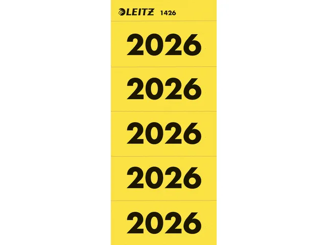 Rugetiket Leitz 2026 geel 100 stuks