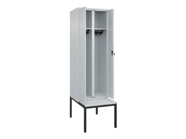 locker voor scheiding van kleding,HxBxD 2120x600x815mm,2vak
