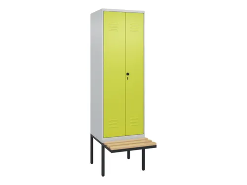 locker voor scheiding van kleding,HxBxD 2120x600x815mm,2vak