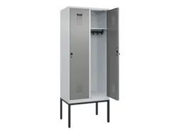 locker,HxBxD 2120x800x500mm,2vak,vak B 400mm,draaigrendel