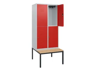 Dubbeldekse dekenkist,HxBxD 1950x800x815mm,2x2vak.,vak B 400mm - 2