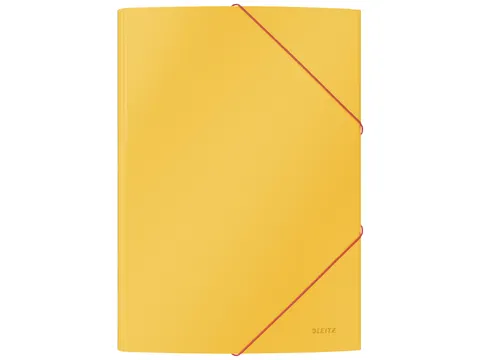 Elastomap Leitz Cosy A4 3-kleps geel