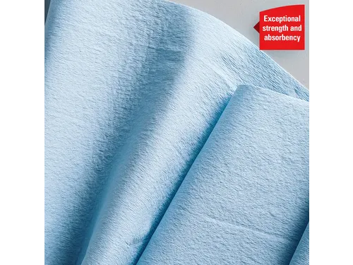 Poetsrol WypAll L20 2-laags 23,5x190m 500vel blauw 7300
