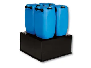 Opvangbak 870x870x420mm V. 1x220l Pe Plaat Geperf. Volume 225l - 1