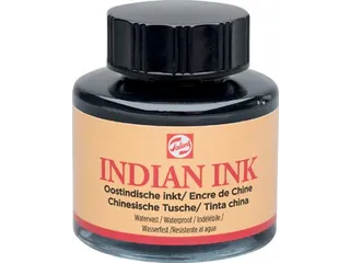 Oost-indische inkt, flesje van 30 ml, zwart - 1