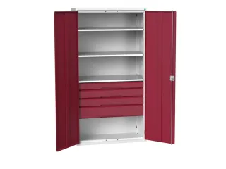 universele kast,HxBxD 2000x1050x550mm,3xStalen bodem,4lade(n) - 1
