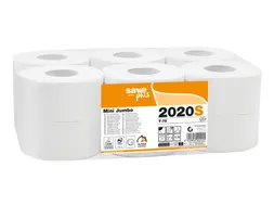 Toiletpapier Celtex Save Mini Jumbo 2-laags wit 150 meter krimp a 12 r