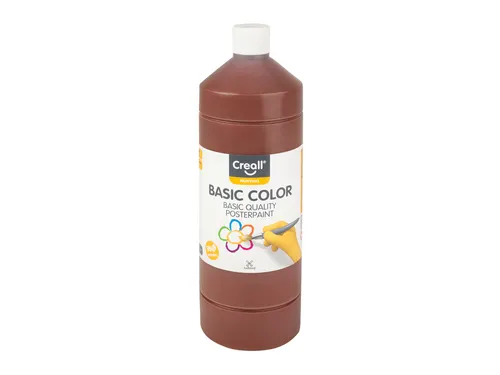 Plakkaatverf Creall basic donkerbruin 1000ml