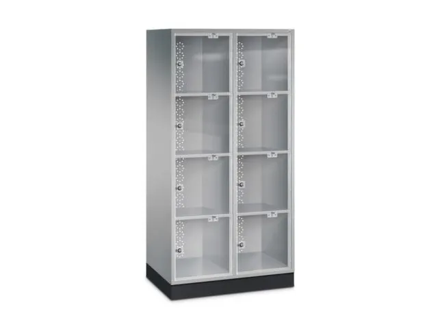 grootvolume-lockersysteem,HxBxD 1750x820x500mm,2x4vakken,cil.-slot