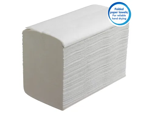 Handdoek Scott Essential i-vouw 1-laags 20x21cm wit 15x340stuks 6617