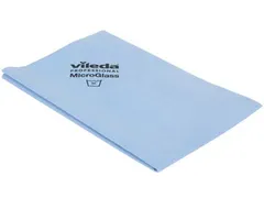 Vileda Microvezeldoek Microglass 38x60cm Blauw, Pak Van 3 Stuks
