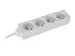4-Voudige Stekkerdoos - 5m Kabel - WIT - Penaarde