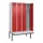 locker met bank,voor scheiding van kleding,HxBxD 2120x1200x815mm,4vak
