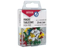 Prikbordspelden assorti blister van 25 stuks