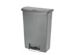 Pedaalemmer Slim Jim Step On Front Kunststof 90 Liter Grijs