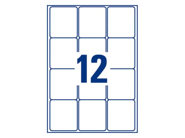 Adresetiket Avery QuickPeel L7164-100 63.5x72mm Wit 1200 stuks