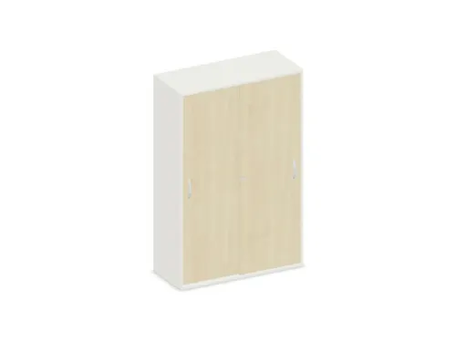 Schuifdeurkast 1540x1000x430mm Romp Wit Decor Front Esdoorn