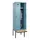 locker met bank,HxBxD 2120x600x815mm,2vak,vak B 300mm,draaigrendel
