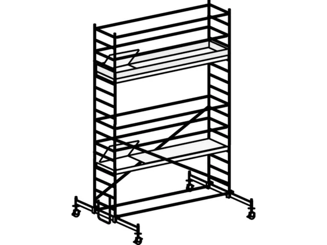 échafaudage roulant portée H 5 6m échafaudage H 4 82m