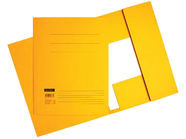 Dossiermap Quantore Folio 250 Gram Geel