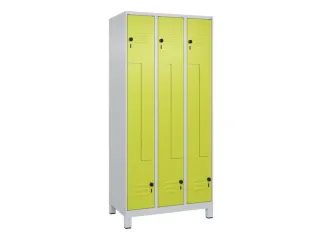 Z-garderobekast,HxBxD 1950x900x500mm,vak B 150/300mm,draaigrendel - 1