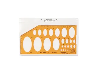 Sjabloon Standardgraph ellips isometric 4-65mm - 2
